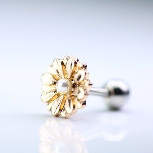 Rose Gold Plated Cartilage Earring 16G gauge New